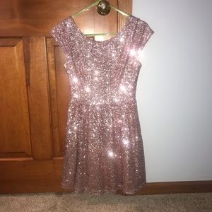 Fun, Pink Sequenced, cocktail dress WORN ONCE
